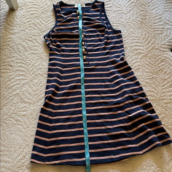 Nation LTD Navy and White Striped Mini Dress - Picture 16 of 17